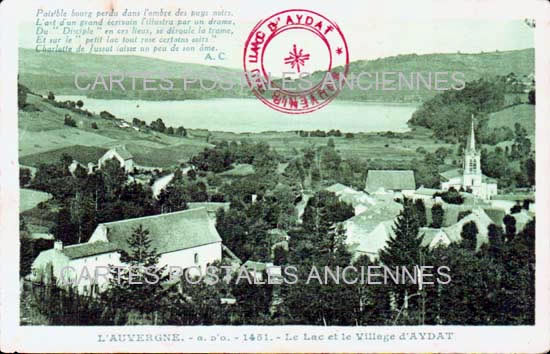 Cartes postales anciennes > CARTES POSTALES > carte postale ancienne > cartes-postales-ancienne.com Auvergne rhone alpes Puy de dome Aydat