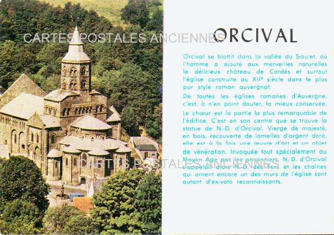 Cartes postales anciennes > CARTES POSTALES > carte postale ancienne > cartes-postales-ancienne.com Auvergne rhone alpes Puy de dome Orcival