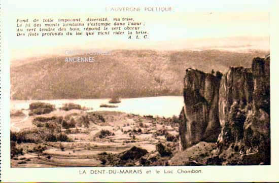 Cartes postales anciennes > CARTES POSTALES > carte postale ancienne > cartes-postales-ancienne.com Auvergne rhone alpes Puy de dome Chambon Sur Lac