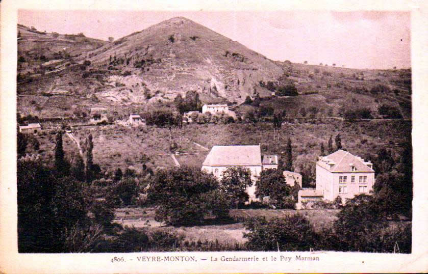 Cartes postales anciennes > CARTES POSTALES > carte postale ancienne > cartes-postales-ancienne.com Auvergne rhone alpes Puy de dome Veyre Monton