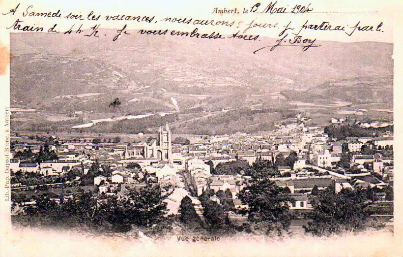 Cartes postales anciennes > CARTES POSTALES > carte postale ancienne > cartes-postales-ancienne.com Auvergne rhone alpes Puy de dome Ambert