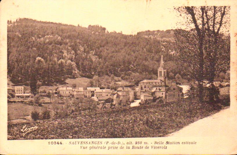Cartes postales anciennes > CARTES POSTALES > carte postale ancienne > cartes-postales-ancienne.com Auvergne rhone alpes Puy de dome Sauvessanges