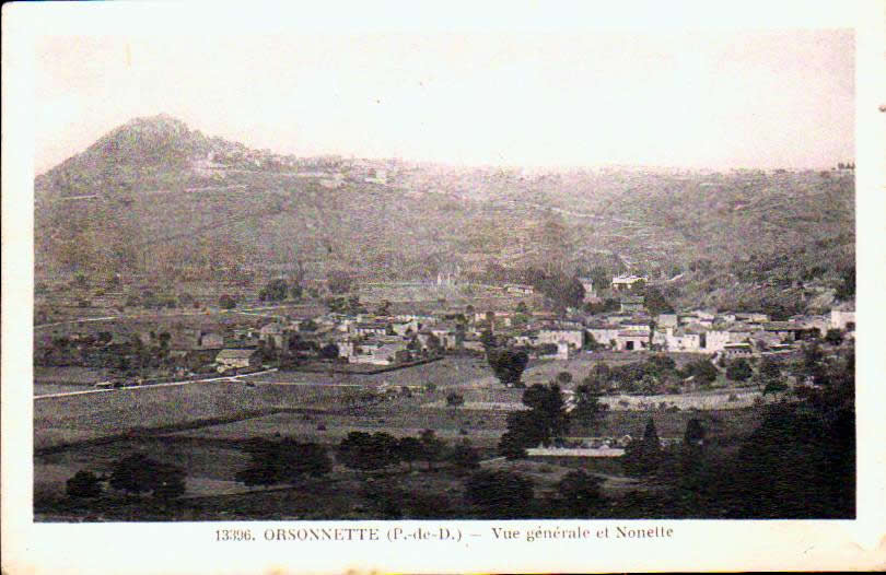 Cartes postales anciennes > CARTES POSTALES > carte postale ancienne > cartes-postales-ancienne.com Auvergne rhone alpes Puy de dome Orsonnette