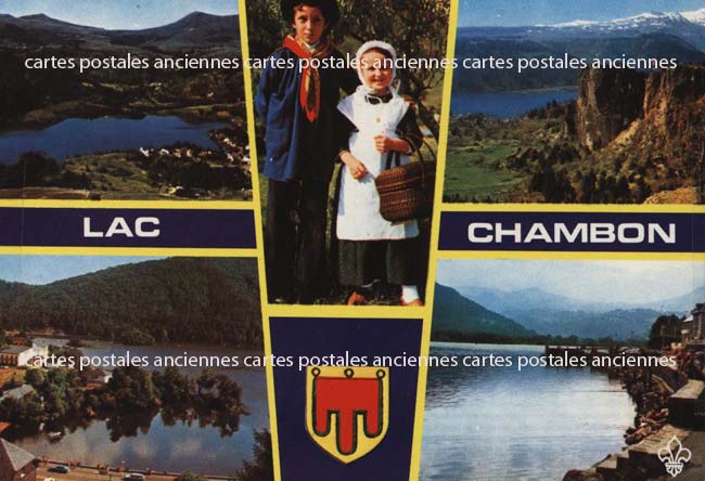 Cartes postales anciennes > CARTES POSTALES > carte postale ancienne > cartes-postales-ancienne.com Auvergne rhone alpes Puy de dome Chambon Sur Lac