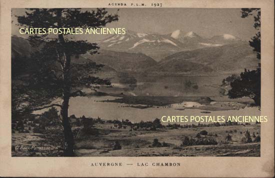 Cartes postales anciennes > CARTES POSTALES > carte postale ancienne > cartes-postales-ancienne.com Auvergne rhone alpes Puy de dome Chambon Sur Lac