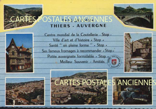 Cartes postales anciennes > CARTES POSTALES > carte postale ancienne > cartes-postales-ancienne.com Auvergne rhone alpes Puy de dome Thiers