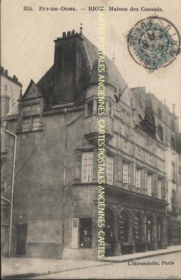 Cartes postales anciennes > CARTES POSTALES > carte postale ancienne > cartes-postales-ancienne.com Auvergne rhone alpes Puy de dome Riom