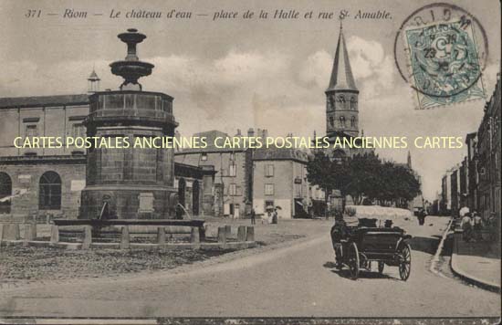 Cartes postales anciennes > CARTES POSTALES > carte postale ancienne > cartes-postales-ancienne.com Auvergne rhone alpes Puy de dome Riom