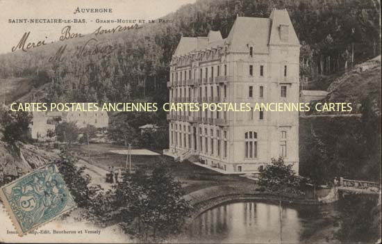 Cartes postales anciennes > CARTES POSTALES > carte postale ancienne > cartes-postales-ancienne.com Auvergne rhone alpes Puy de dome Saint Nectaire