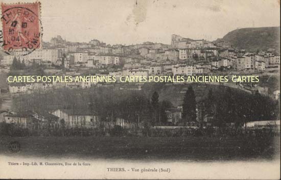 Cartes postales anciennes > CARTES POSTALES > carte postale ancienne > cartes-postales-ancienne.com Auvergne rhone alpes Puy de dome Thiers