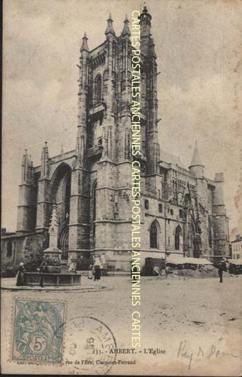 Cartes postales anciennes > CARTES POSTALES > carte postale ancienne > cartes-postales-ancienne.com Auvergne rhone alpes Puy de dome Ambert