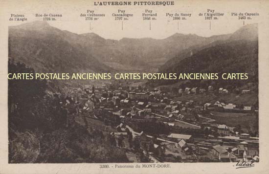 Cartes postales anciennes > CARTES POSTALES > carte postale ancienne > cartes-postales-ancienne.com Puy de dome  Mont Dore