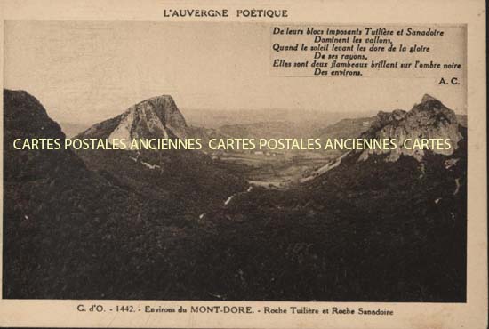 Cartes postales anciennes > CARTES POSTALES > carte postale ancienne > cartes-postales-ancienne.com Puy de dome  Mont Dore