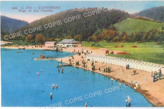 Cartes postales anciennes > CARTES POSTALES > carte postale ancienne > cartes-postales-ancienne.com Puy de dome 63 Chambon Sur Lac
