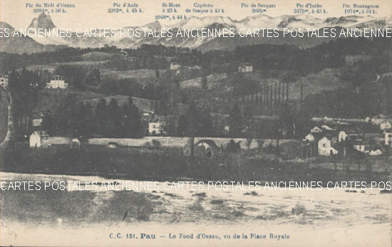 Cartes postales anciennes > CARTES POSTALES > carte postale ancienne > cartes-postales-ancienne.com Pyrenees atlantiques  Pau