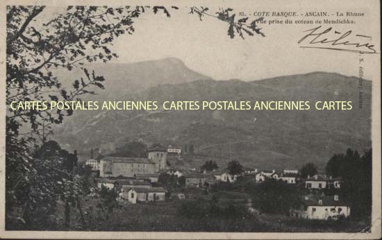 Cartes postales anciennes > CARTES POSTALES > carte postale ancienne > cartes-postales-ancienne.com Nouvelle aquitaine Ascain