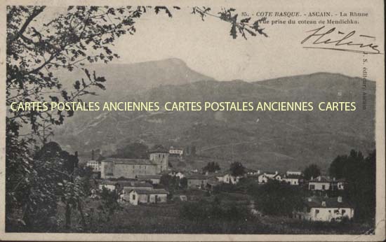 Cartes postales anciennes > CARTES POSTALES > carte postale ancienne > cartes-postales-ancienne.com Nouvelle aquitaine Pyrenees atlantiques Ascain