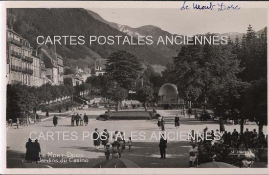 Cartes postales anciennes > CARTES POSTALES > carte postale ancienne > cartes-postales-ancienne.com Puy de dome  Mont Dore