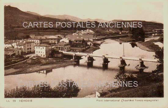 Cartes postales anciennes > CARTES POSTALES > carte postale ancienne > cartes-postales-ancienne.com Nouvelle aquitaine Pyrenees atlantiques Behobie