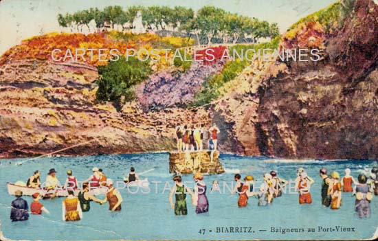 Cartes postales anciennes > CARTES POSTALES > carte postale ancienne > cartes-postales-ancienne.com Nouvelle aquitaine Pyrenees atlantiques Biarritz