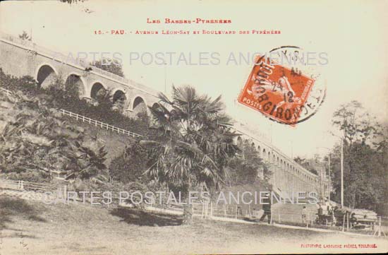 Cartes postales anciennes > CARTES POSTALES > carte postale ancienne > cartes-postales-ancienne.com Nouvelle aquitaine Pyrenees atlantiques Pau