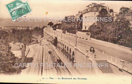 Cartes postales anciennes > CARTES POSTALES > carte postale ancienne > cartes-postales-ancienne.com Nouvelle aquitaine Pyrenees atlantiques Pau