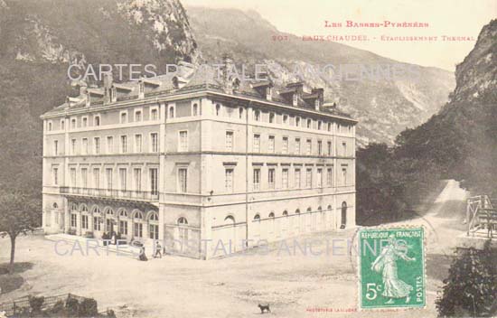 Cartes postales anciennes > CARTES POSTALES > carte postale ancienne > cartes-postales-ancienne.com Nouvelle aquitaine Pyrenees atlantiques Eaux Chaudes
