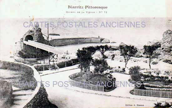 Cartes postales anciennes > CARTES POSTALES > carte postale ancienne > cartes-postales-ancienne.com Nouvelle aquitaine Pyrenees atlantiques Biarritz