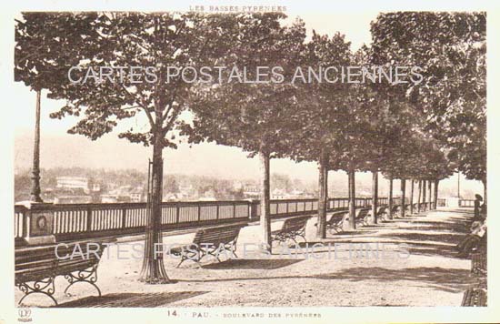 Cartes postales anciennes > CARTES POSTALES > carte postale ancienne > cartes-postales-ancienne.com Nouvelle aquitaine Pyrenees atlantiques Pau