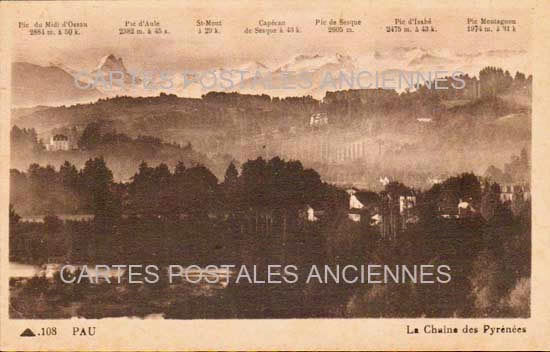Cartes postales anciennes > CARTES POSTALES > carte postale ancienne > cartes-postales-ancienne.com Nouvelle aquitaine Pyrenees atlantiques Pau
