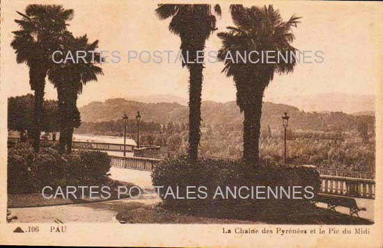 Cartes postales anciennes > CARTES POSTALES > carte postale ancienne > cartes-postales-ancienne.com Nouvelle aquitaine Pyrenees atlantiques Pau