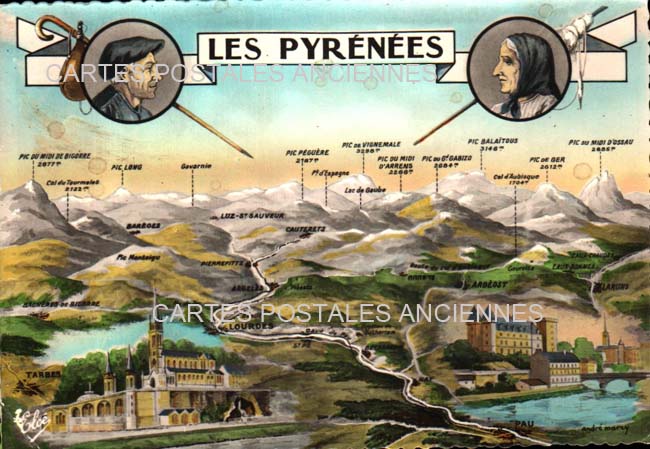 Cartes postales anciennes > CARTES POSTALES > carte postale ancienne > cartes-postales-ancienne.com Nouvelle aquitaine Pyrenees atlantiques Pau