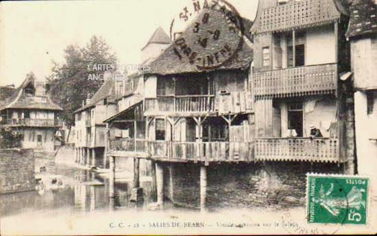 Cartes postales anciennes > CARTES POSTALES > carte postale ancienne > cartes-postales-ancienne.com Nouvelle aquitaine Pyrenees atlantiques Salies De Bearn