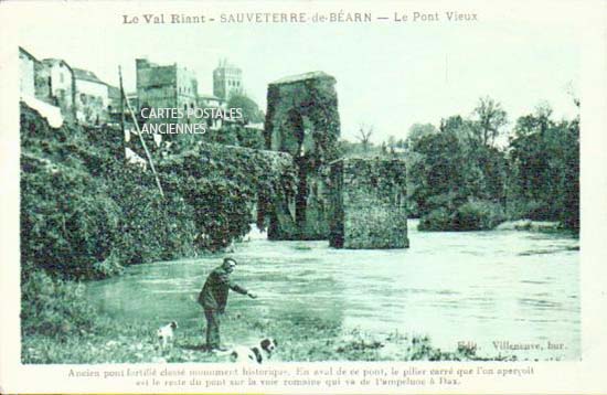 Cartes postales anciennes > CARTES POSTALES > carte postale ancienne > cartes-postales-ancienne.com Nouvelle aquitaine Pyrenees atlantiques Sauveterre De Bearn