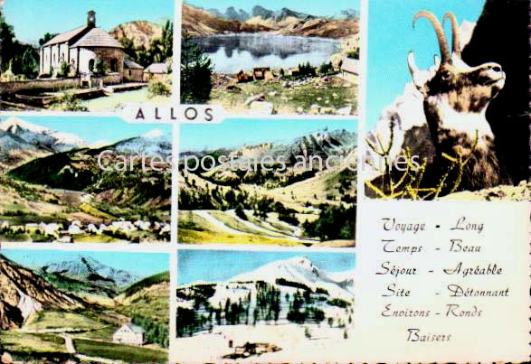 Cartes postales anciennes > CARTES POSTALES > carte postale ancienne > cartes-postales-ancienne.com Alpes de haute provence  Allos