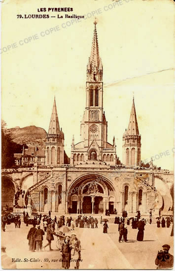 Cartes postales anciennes > CARTES POSTALES > carte postale ancienne > cartes-postales-ancienne.com Occitanie Hautes pyrenees Lourdes
