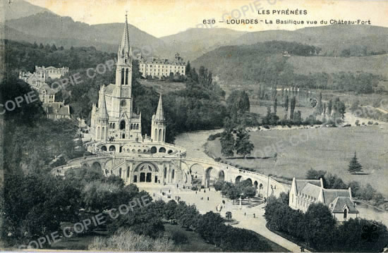 Cartes postales anciennes > CARTES POSTALES > carte postale ancienne > cartes-postales-ancienne.com Occitanie Hautes pyrenees Lourdes