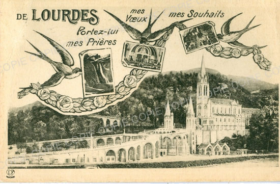 Cartes postales anciennes > CARTES POSTALES > carte postale ancienne > cartes-postales-ancienne.com Occitanie Hautes pyrenees Lourdes