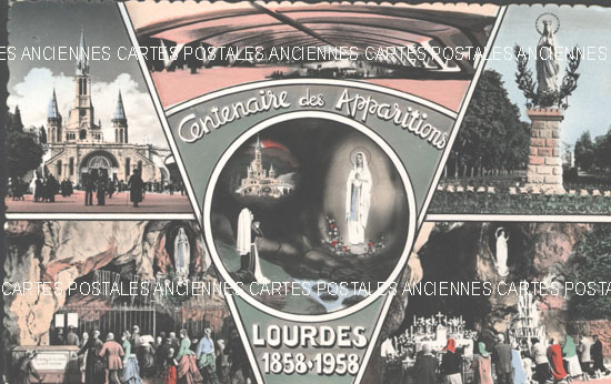 Cartes postales anciennes > CARTES POSTALES > carte postale ancienne > cartes-postales-ancienne.com Occitanie Hautes pyrenees Lourdes