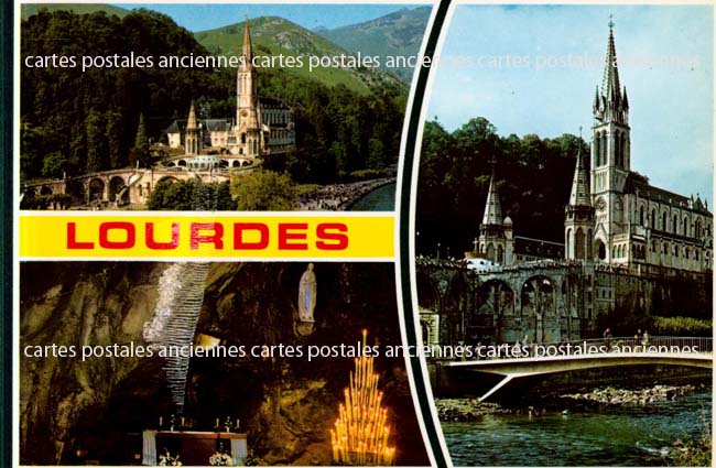 Cartes postales anciennes > CARTES POSTALES > carte postale ancienne > cartes-postales-ancienne.com Occitanie Hautes pyrenees Lourdes
