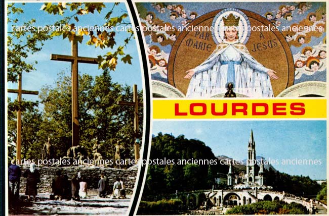 Cartes postales anciennes > CARTES POSTALES > carte postale ancienne > cartes-postales-ancienne.com Occitanie Hautes pyrenees Lourdes