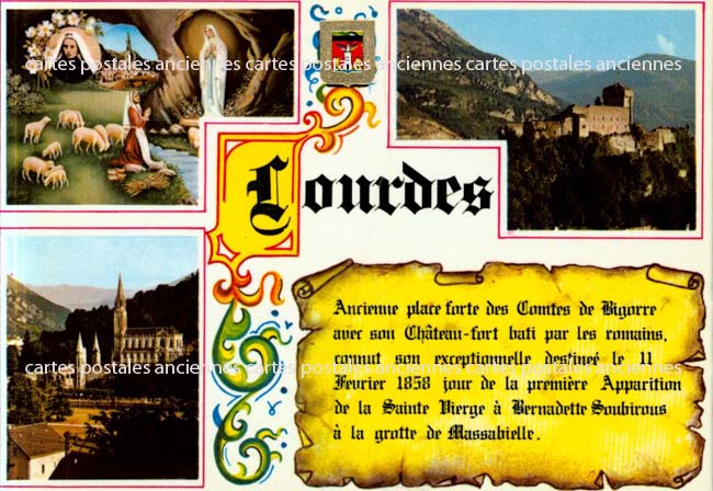 Cartes postales anciennes > CARTES POSTALES > carte postale ancienne > cartes-postales-ancienne.com Occitanie Hautes pyrenees Lourdes