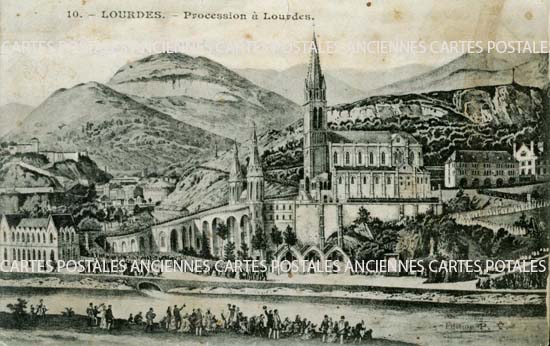 Cartes postales anciennes > CARTES POSTALES > carte postale ancienne > cartes-postales-ancienne.com Occitanie Hautes pyrenees Lourdes