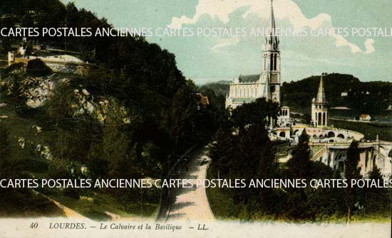 Cartes postales anciennes > CARTES POSTALES > carte postale ancienne > cartes-postales-ancienne.com Occitanie Hautes pyrenees Lourdes
