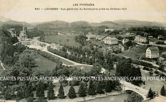 Cartes postales anciennes > CARTES POSTALES > carte postale ancienne > cartes-postales-ancienne.com Occitanie Hautes pyrenees Lourdes