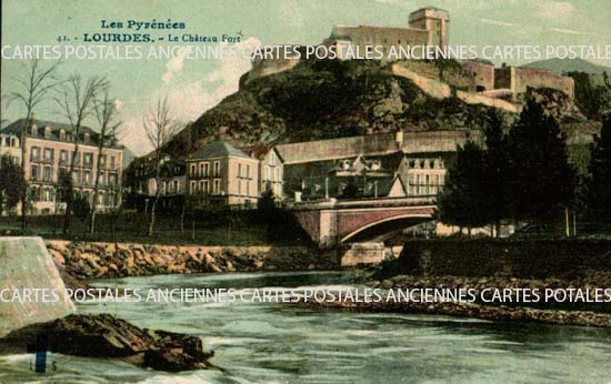 Cartes postales anciennes > CARTES POSTALES > carte postale ancienne > cartes-postales-ancienne.com Occitanie Hautes pyrenees Lourdes
