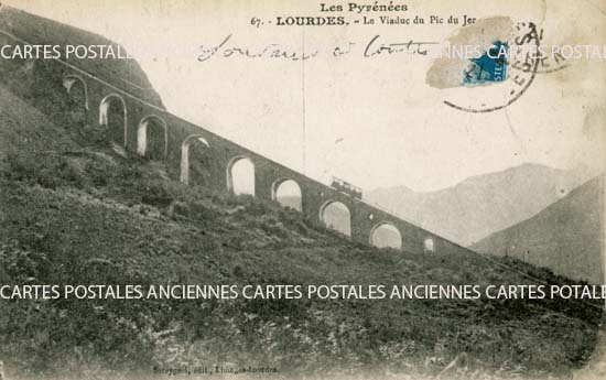 Cartes postales anciennes > CARTES POSTALES > carte postale ancienne > cartes-postales-ancienne.com Occitanie Hautes pyrenees Lourdes