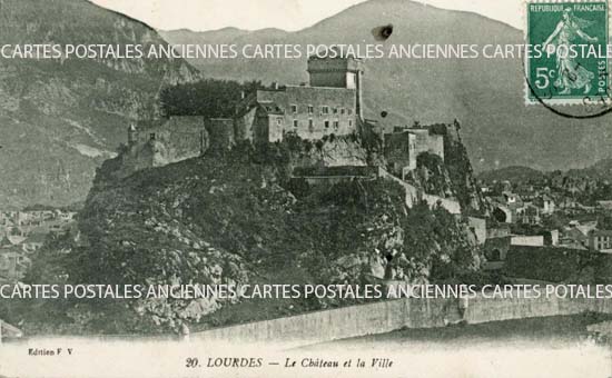 Cartes postales anciennes > CARTES POSTALES > carte postale ancienne > cartes-postales-ancienne.com Occitanie Hautes pyrenees Lourdes