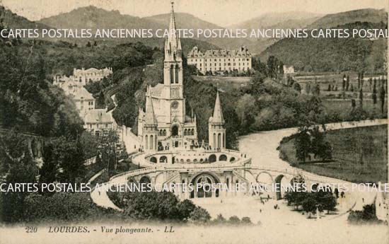 Cartes postales anciennes > CARTES POSTALES > carte postale ancienne > cartes-postales-ancienne.com Occitanie Hautes pyrenees Lourdes