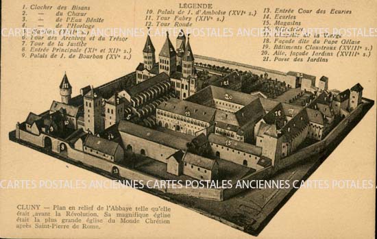 Cartes postales anciennes > CARTES POSTALES > carte postale ancienne > cartes-postales-ancienne.com Bourgogne franche comte Saone et loire Cluny